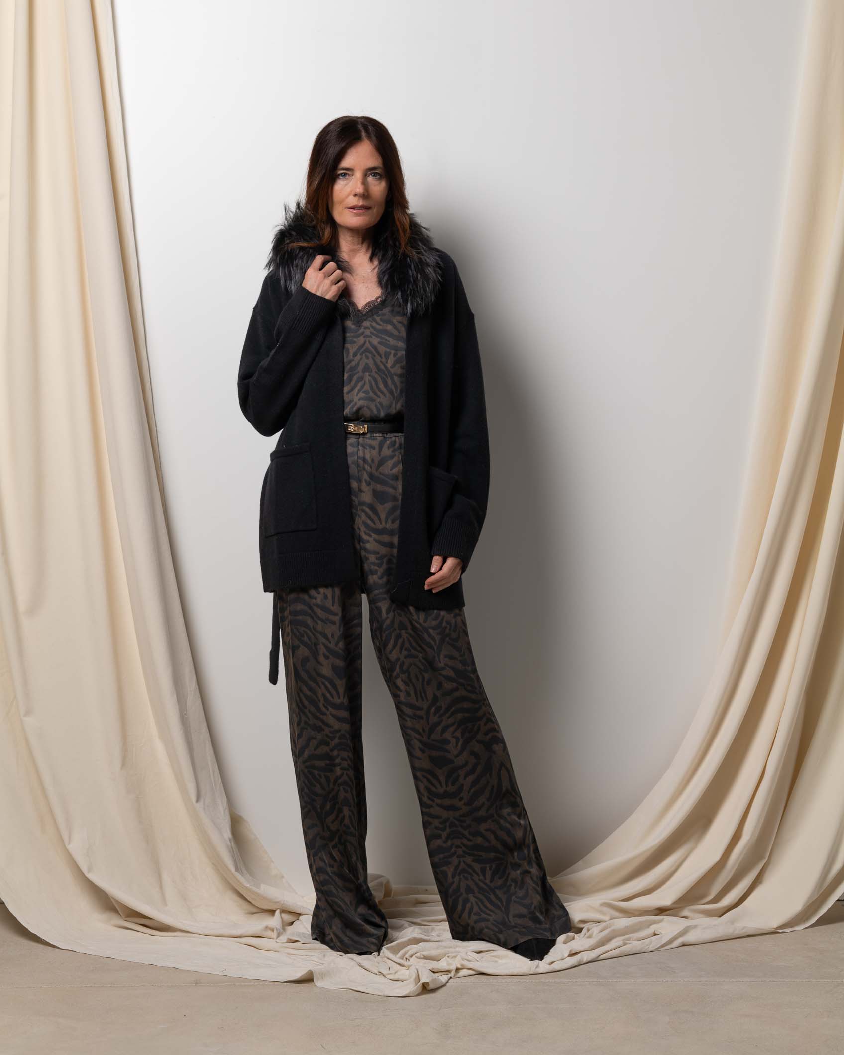 MIDI CARDIGAN CASHMERE NEGRO 4