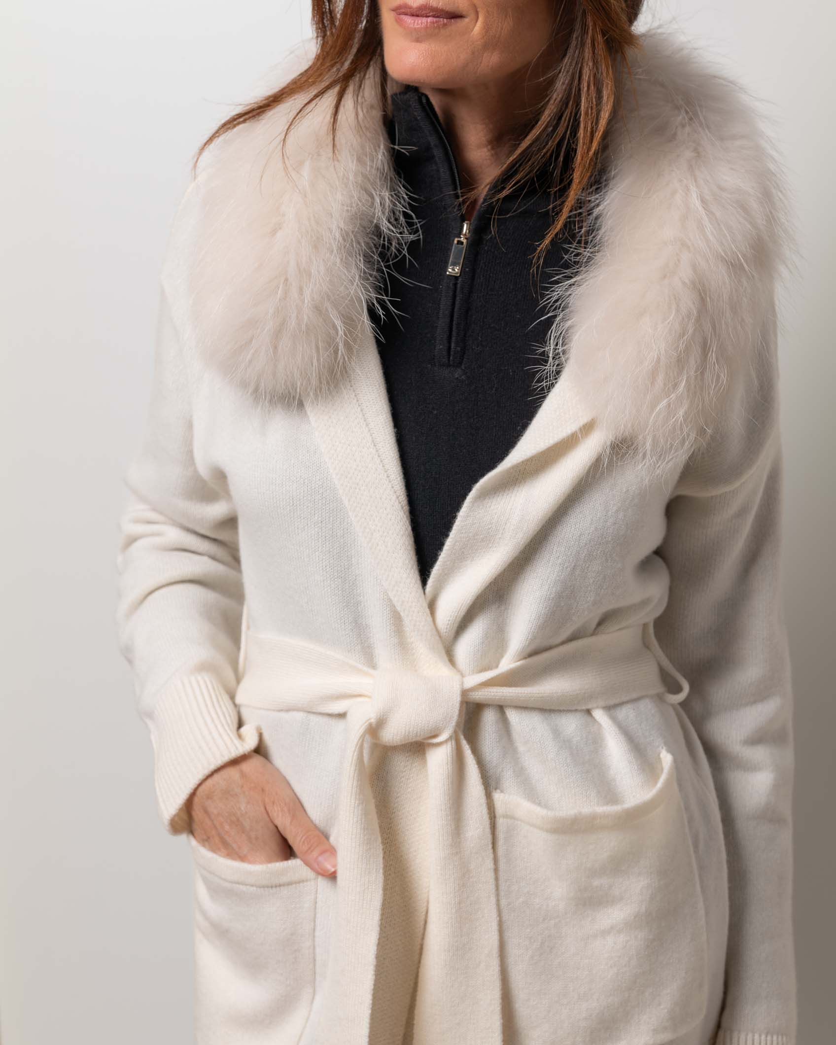 MIDI CARDIGAN CASHMERE BEIG 3