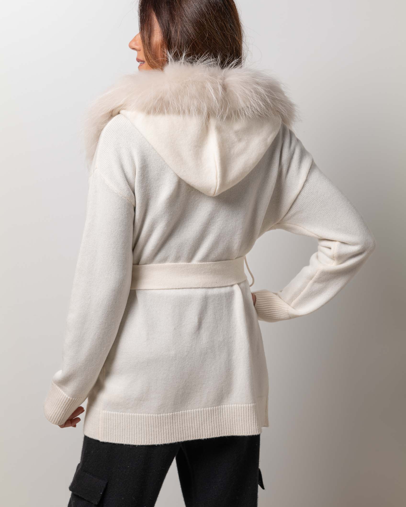 MIDI CARDIGAN CASHMERE BEIG 4