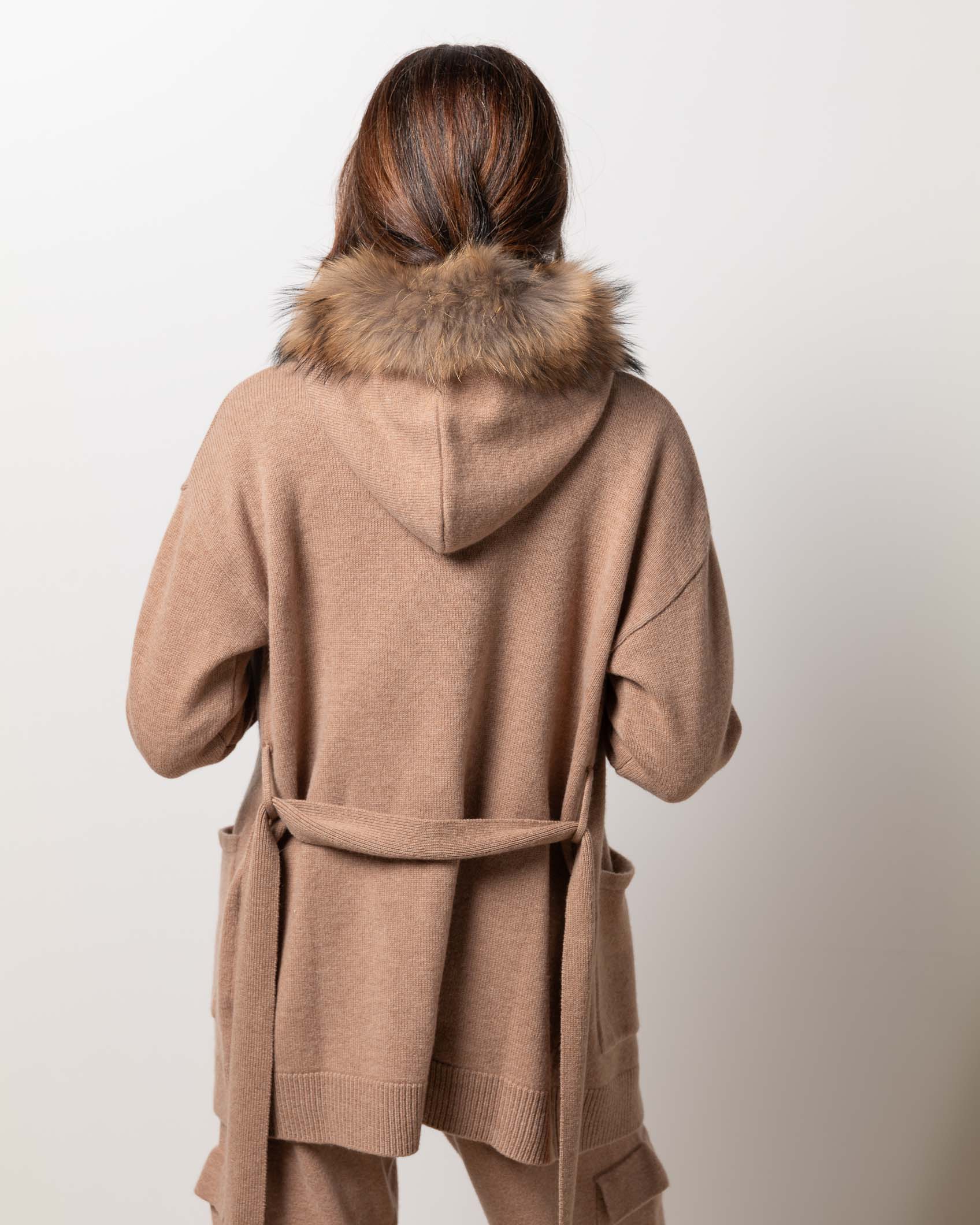 MIDI CARDIGAN CASHMERE ROCK CAMEL 5