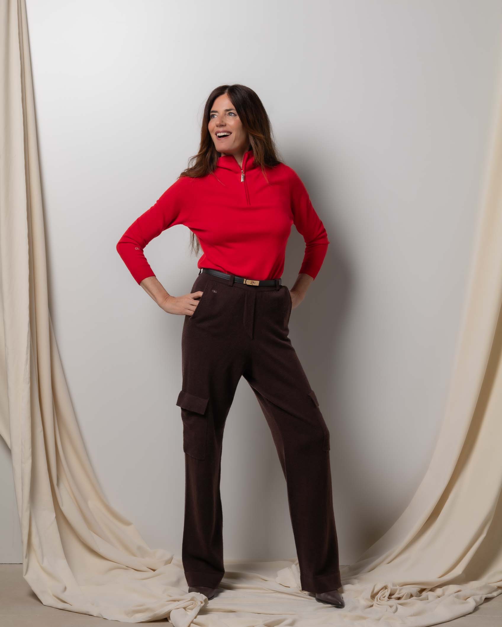 JERSEY CREMALLERA CASHMERE ROJO 5