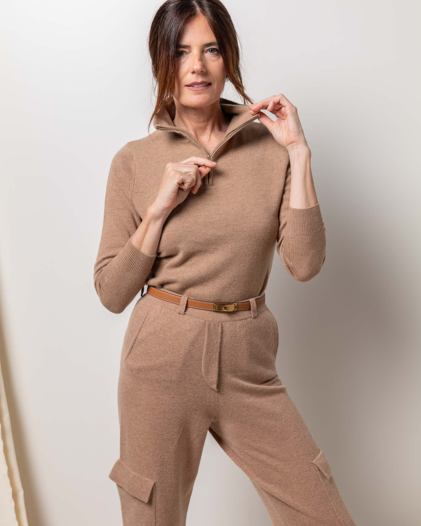JERSEY CREMALLERA CASHMERE ROCK CAMEL 2