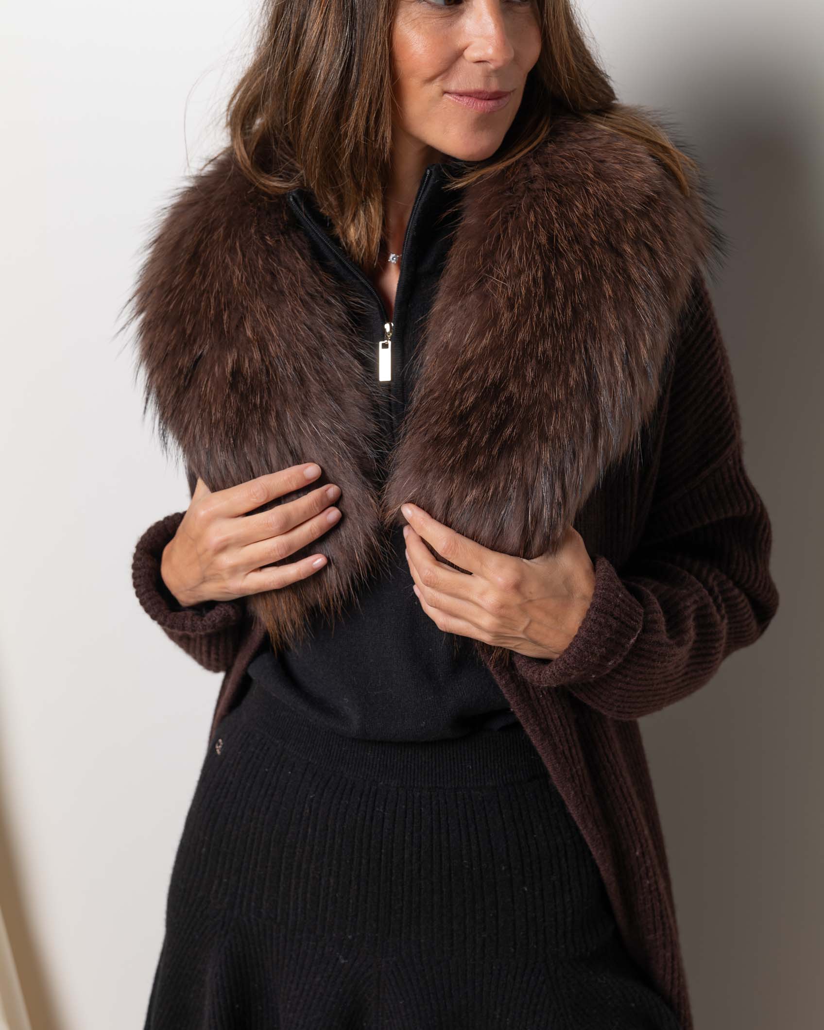 MAXI CUELLO PIEL NATURAL TALLA UNICA NEW MOCCA