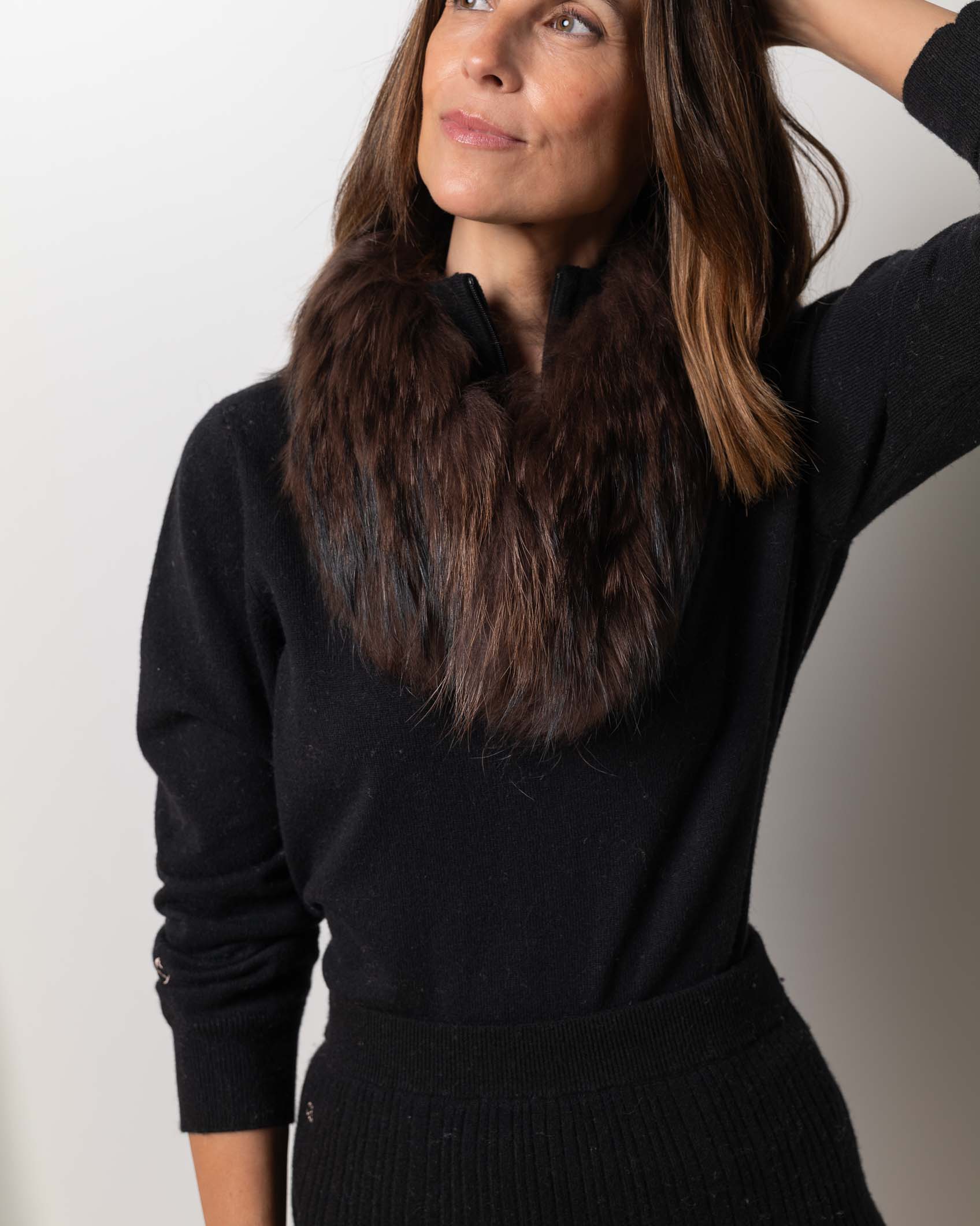 CUELLO MAGNETICO PIEL NATURAL TALLA UNICA NEW MOCCA