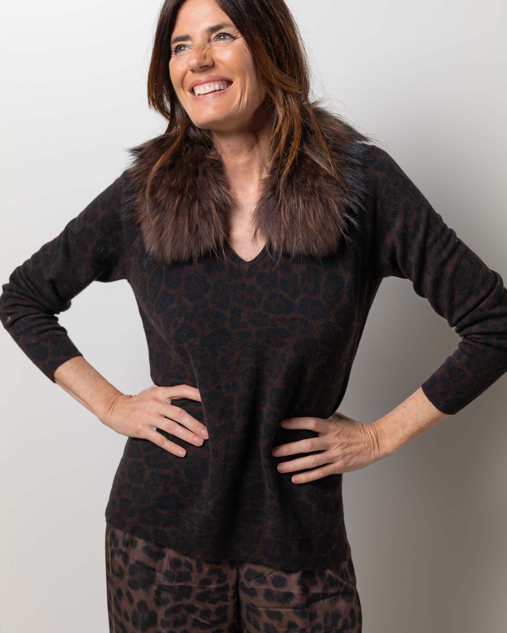 JERSEY PICO CASHMERE PRINT NAVY MOCCA 4