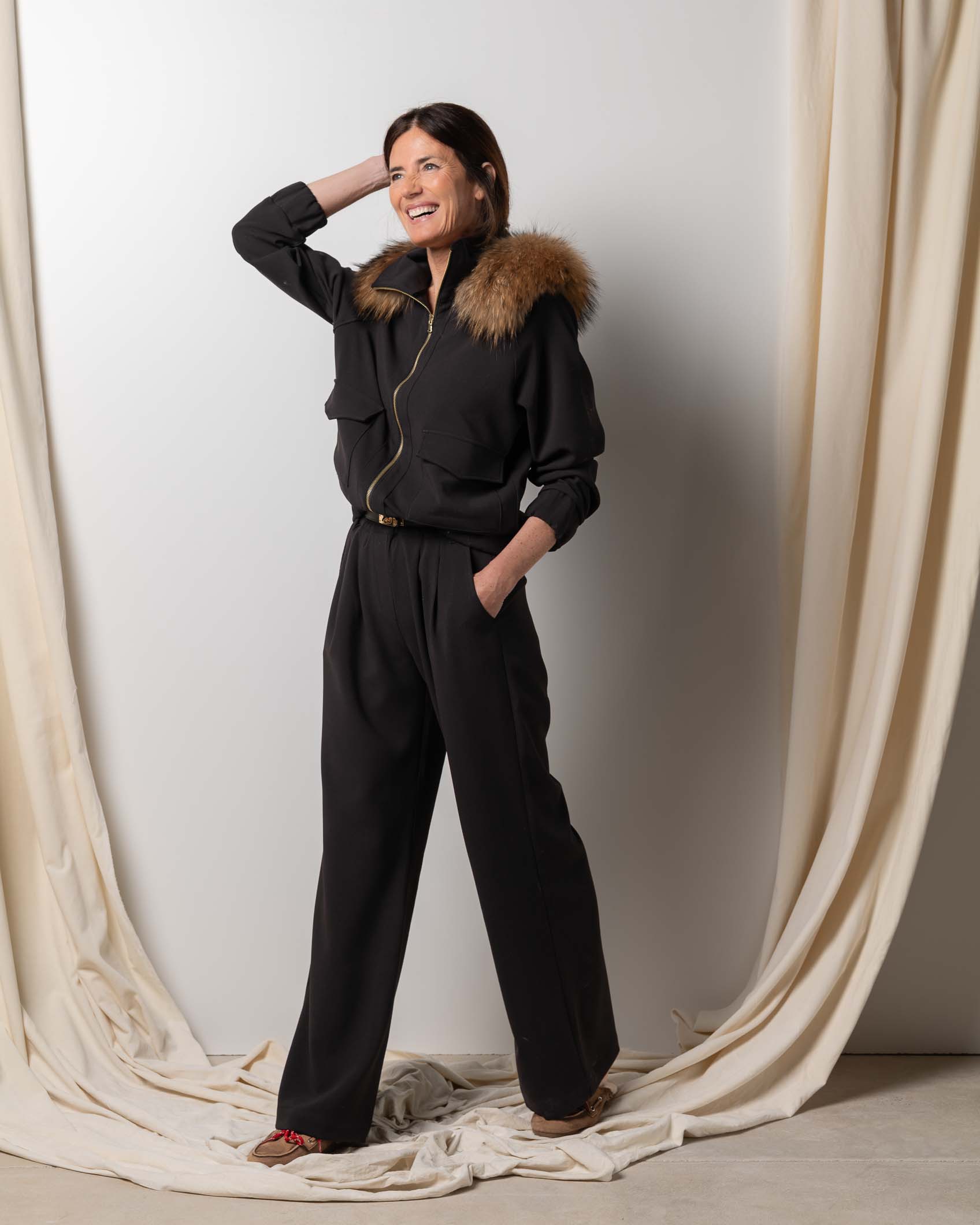 BOMBER & CLEMENCE SUIT - BLACK NEGRO