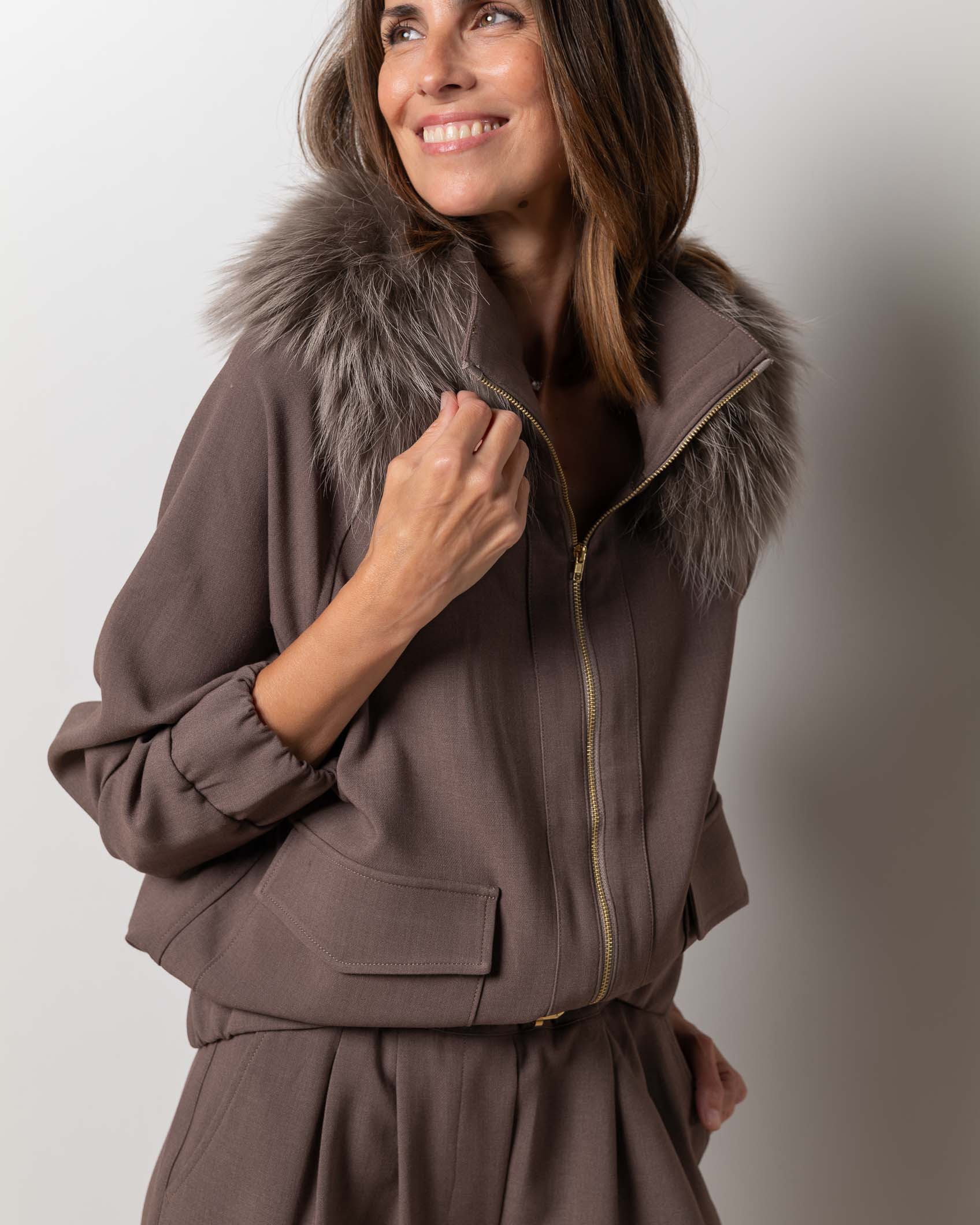 BOMBER & CLEMENCE SUIT - DARK MINK 6
