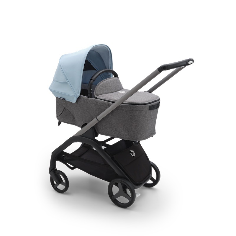 Cochecito dúo BUGABOO DRAGONFLY Grafito/Gris Melange-Azul Horizonte