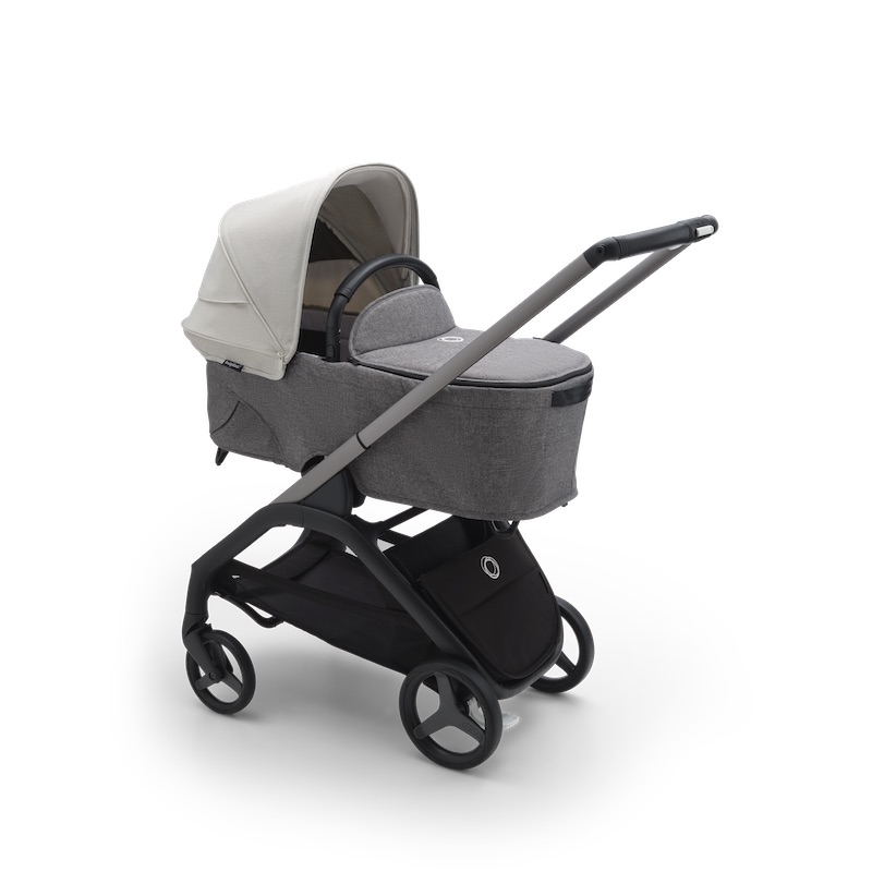 Cochecito dúo BUGABOO DRAGONFLY Grafito/Gris Melange-Blanco Niebla