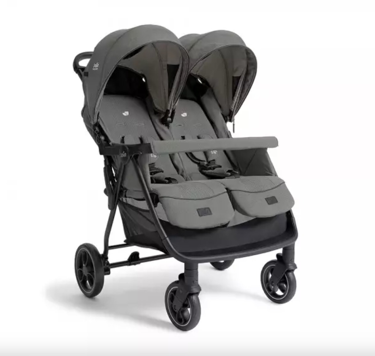 Cochecito gemelar  con 1 capazo soft ESTRELLA Evergrenn JOIE