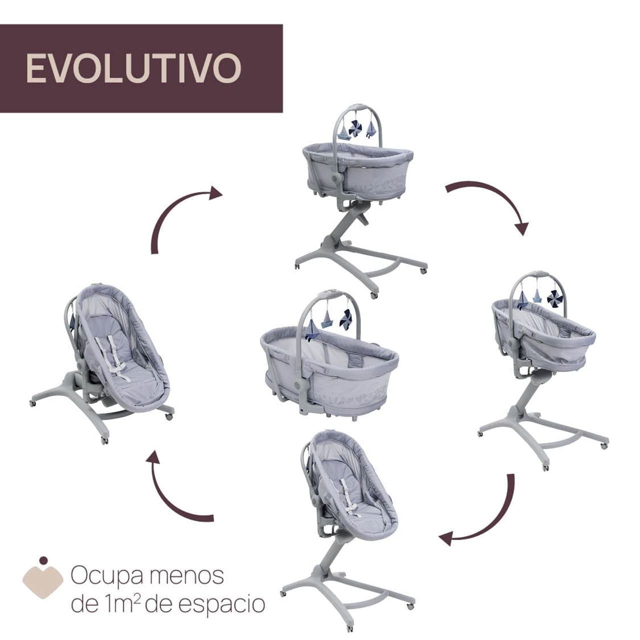 Cuna y Moisés BABY HUG PRO 5 en 1 Beige Latte CHICCO