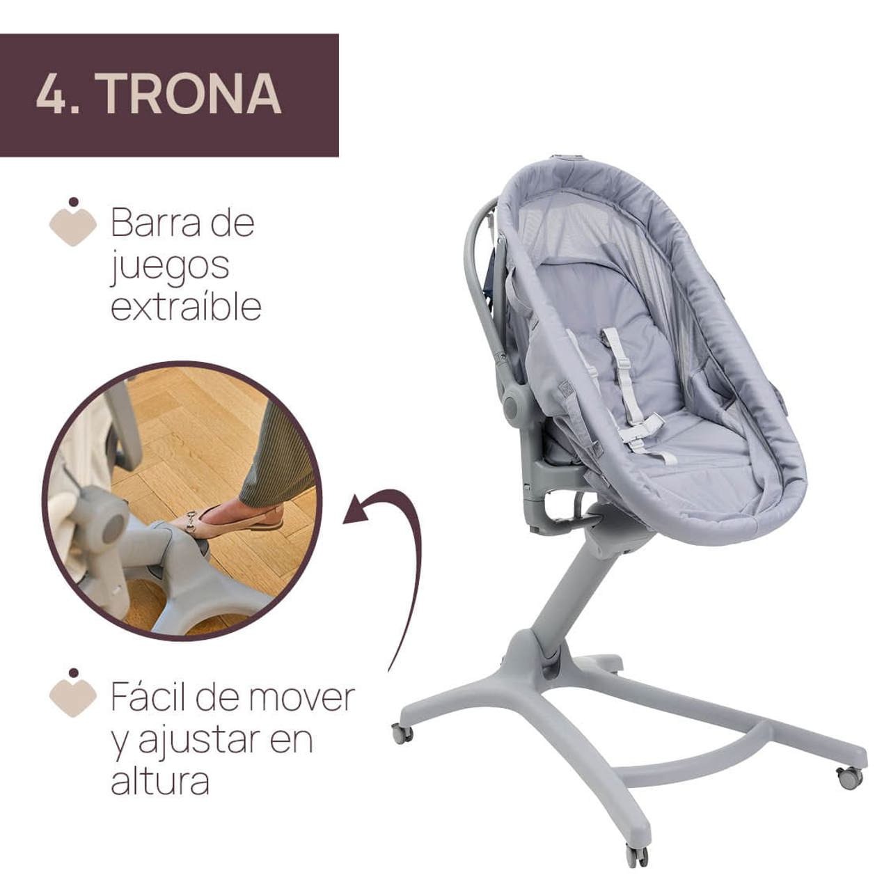 Cuna y Moisés BABY HUG PRO 5 en 1 Beige Latte CHICCO