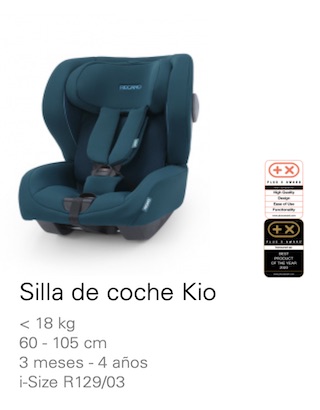 Silla Acontramarcha Kio Recaro