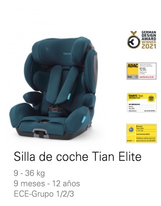 Silla Infantil Tian Elite Recaro