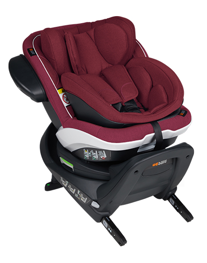 Silla Auto iZi TWIST B i-Size BESAFE Melange Burgundy