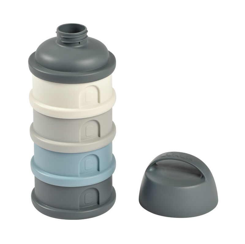 Caja Dosificadora 4 Compartimentos Mineral Grey/Blue BEABA