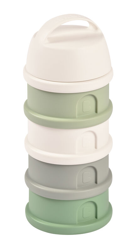 Caja Dosificadora 4 Compartimentos Mineral Cotton/Sage Green BEABA
