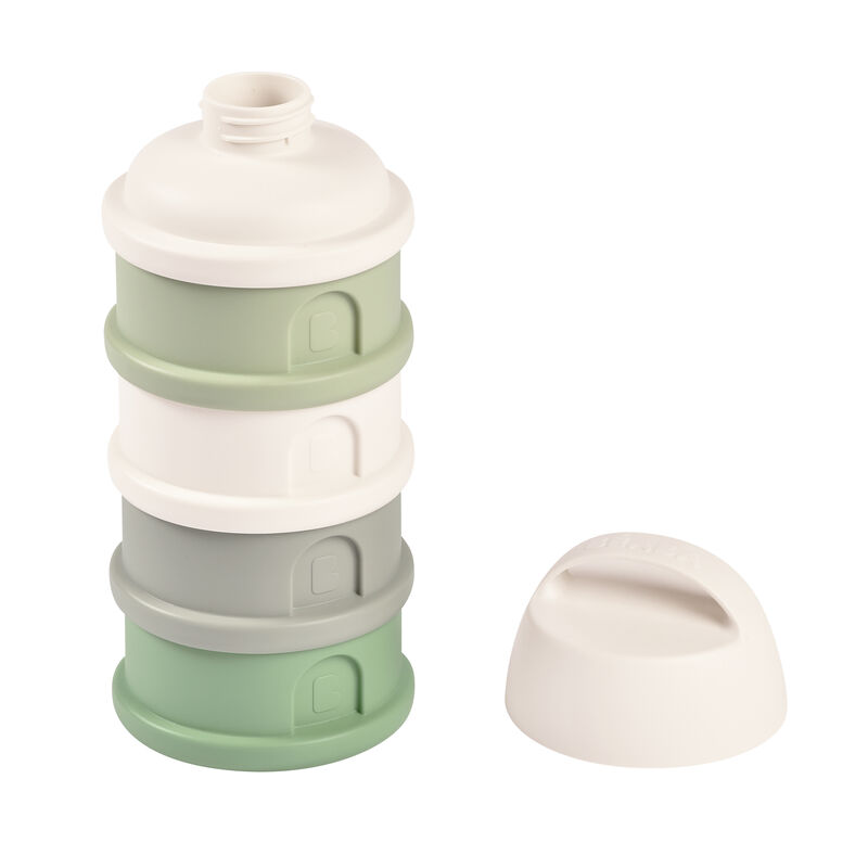 Caja Dosificadora 4 Compartimentos Mineral Cotton/Sage Green BEABA