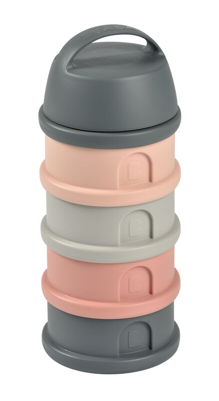 Caja Dosificadora 4 Compartimentos Mineral Mineral Grey/Pink BEABA
