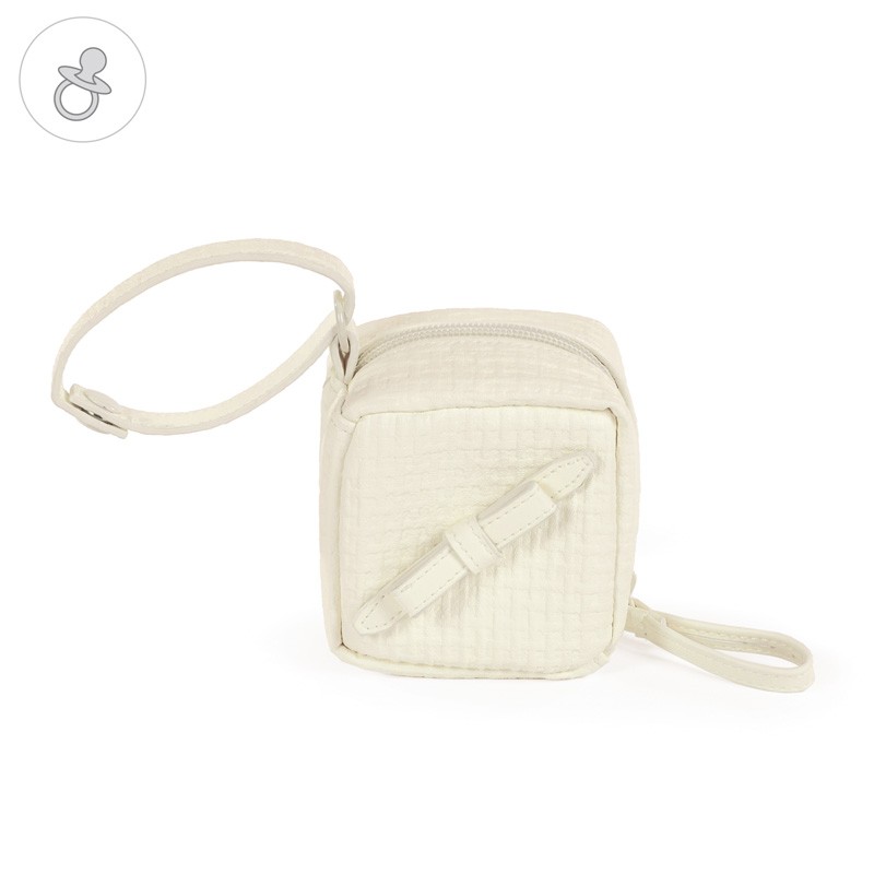 Funda Chupete NIDO GRABADO PASITO A PASITO, Beige