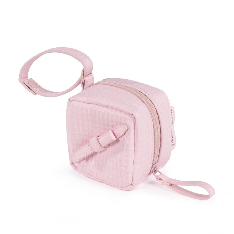 Funda Chupete NIDO GRABADO PASITO A PASITO, Rosa