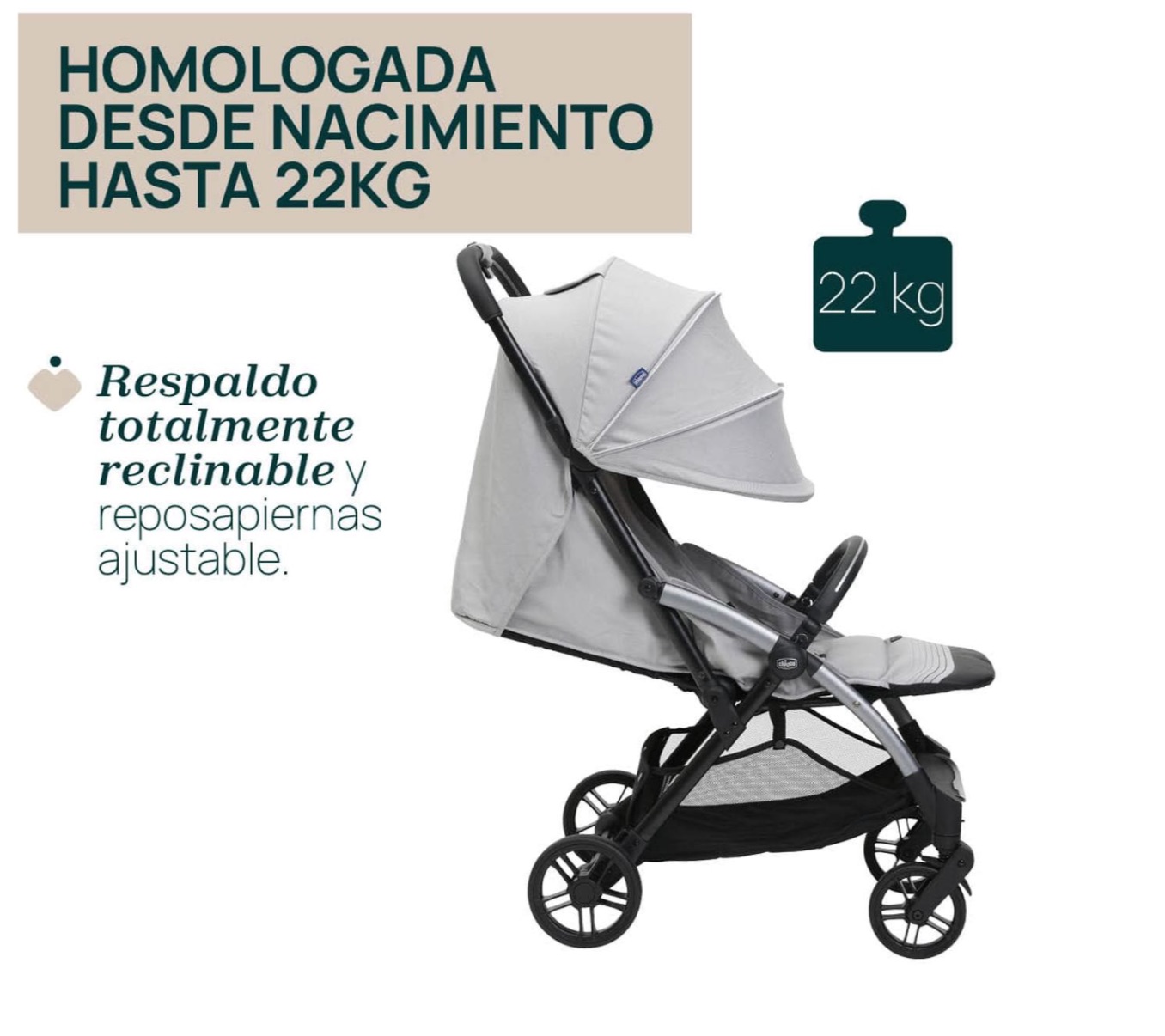 Silla de Paseo GOODY XPLUS Pearl Grey CHICCO