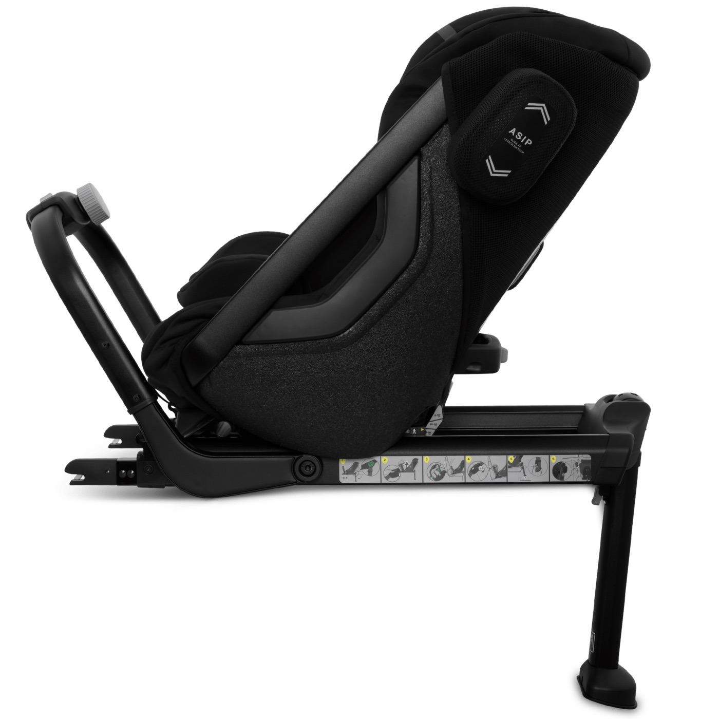 Silla de Auto Acontramarcha ONE 2 PLUS de 40-125 cm Negro AXKID