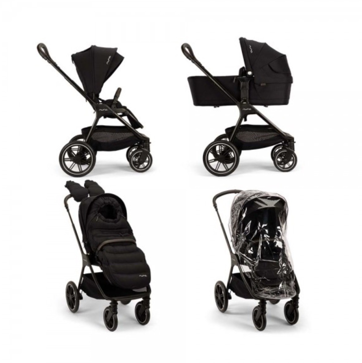Cochecito dúo TRIV LX All-Season Set Caviar NUNA