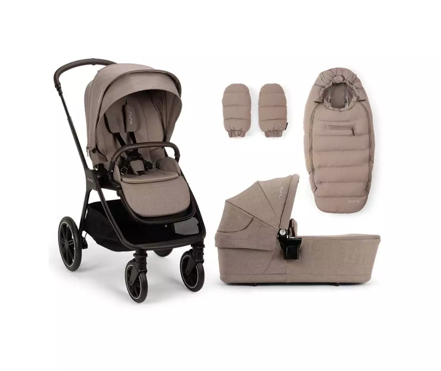 Cochecito dúo TRIV LX All-Season Set Cedar NUNA
