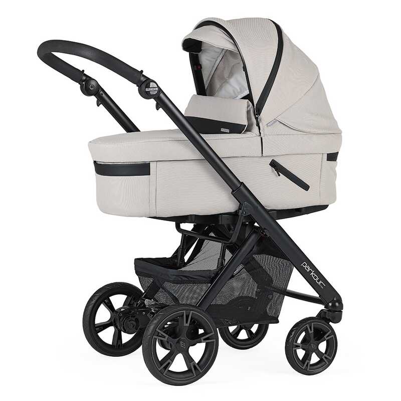 Cochecito de Bebé Dúo PARKOUR CROSS Chasis Negro Color KR-160 BEBECAR