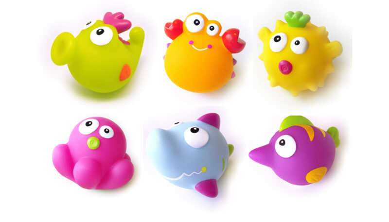 Comprar Bote de 6 juguetes de baño Olmitos a precio de oferta Color boat