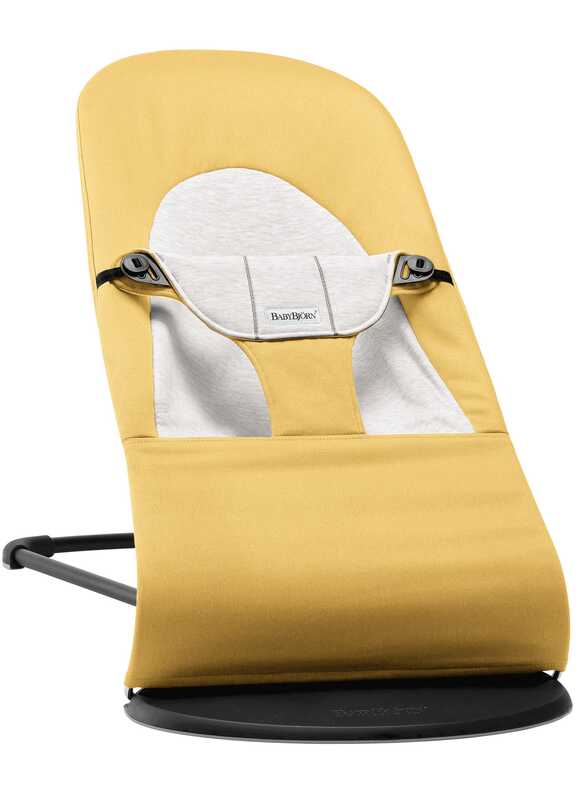 Hamaca BALANCE SOFT Amarillo/Gris Cotton Jersey BABYJÖRN