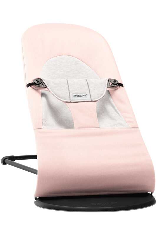 Hamaca BALANCE SOFT Rosa claro/gris Cotton Jersey BABYJÖRN