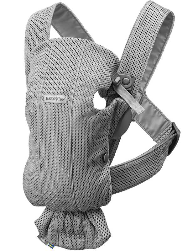Mochila portabebé MINI 3D Mesh Gris BABYBJÖRN
