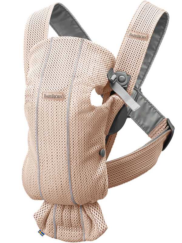 Mochila portabebé MINI 3D Mesh Rosa Perla BABYBJÖRN