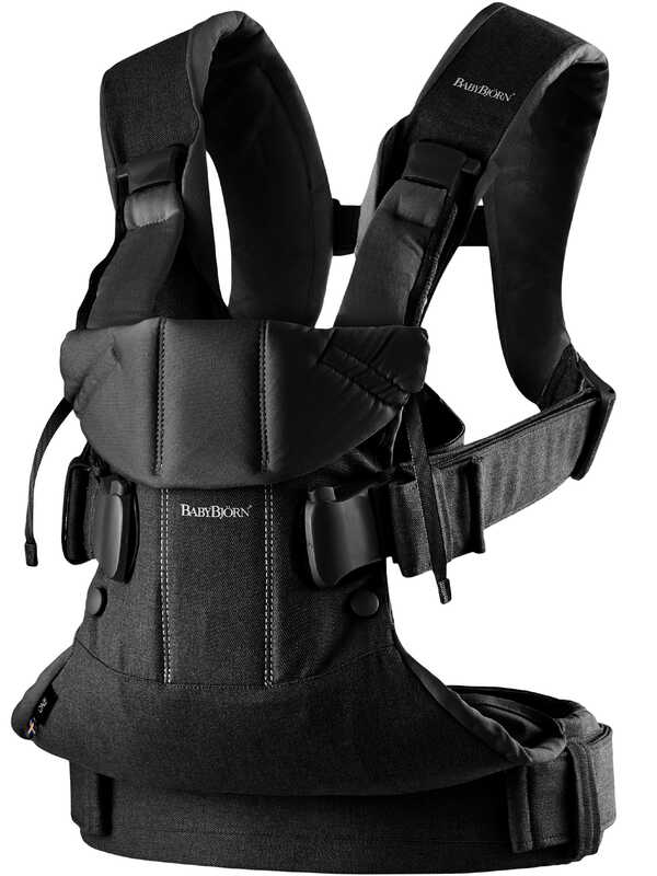 Mochila Portabebé ONE Cotton Mix Negro BABYBJÖRN