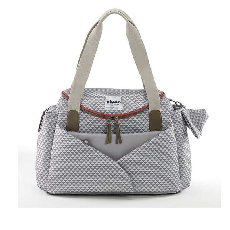 Bolso Sydeney II PLAY PRINT grey/coral BEABA