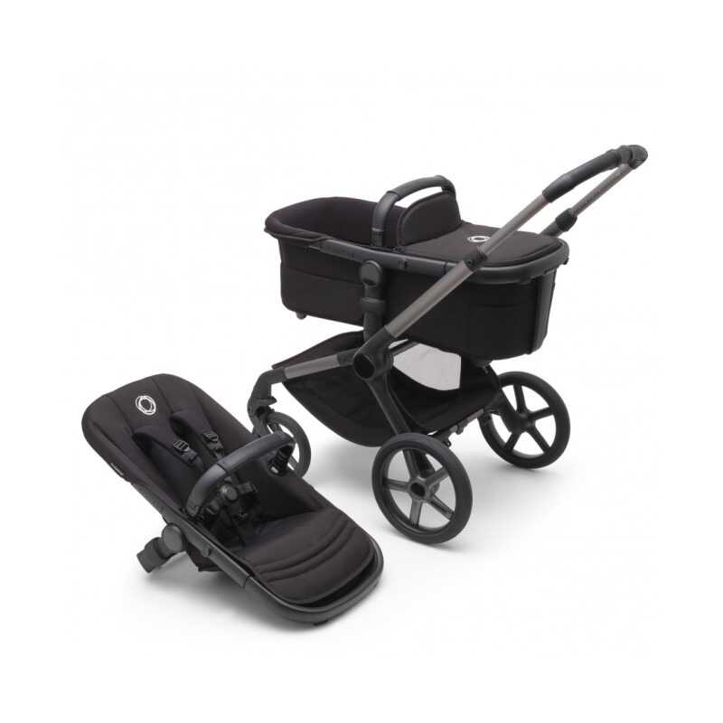 Cochecito Dúo BUGABOO FOX 5 RENEW Capazo y Silla Chasis Grafito