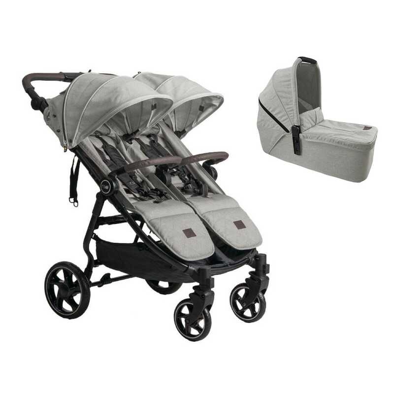 Cochecito Gemelar dúo 1 Capazo VentTwin + Sand NIU