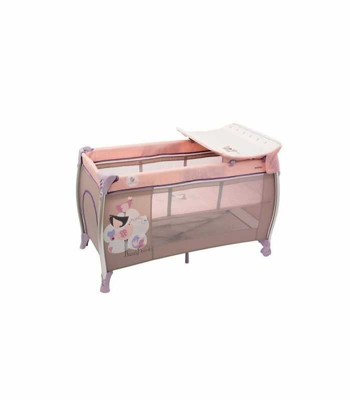 Cuna de viaje con cambiador LOVELY BIRDS OLMITOS