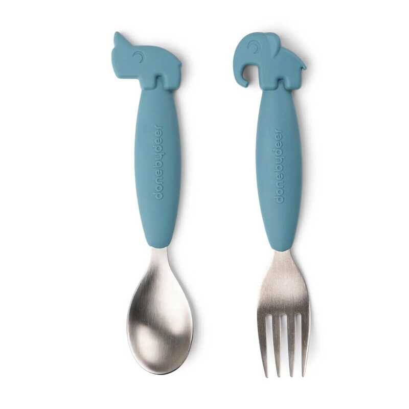 Set Cubiertos EASY-GRIP Blue DONE BY DEER