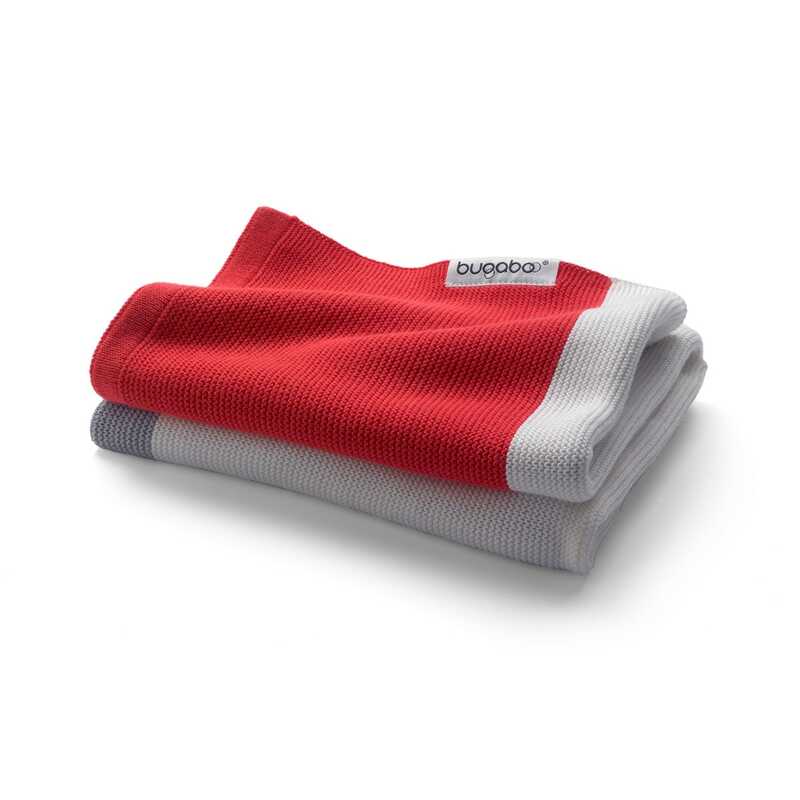 Manta de Algodón ligera BUGABOO Rojo Neón Multi