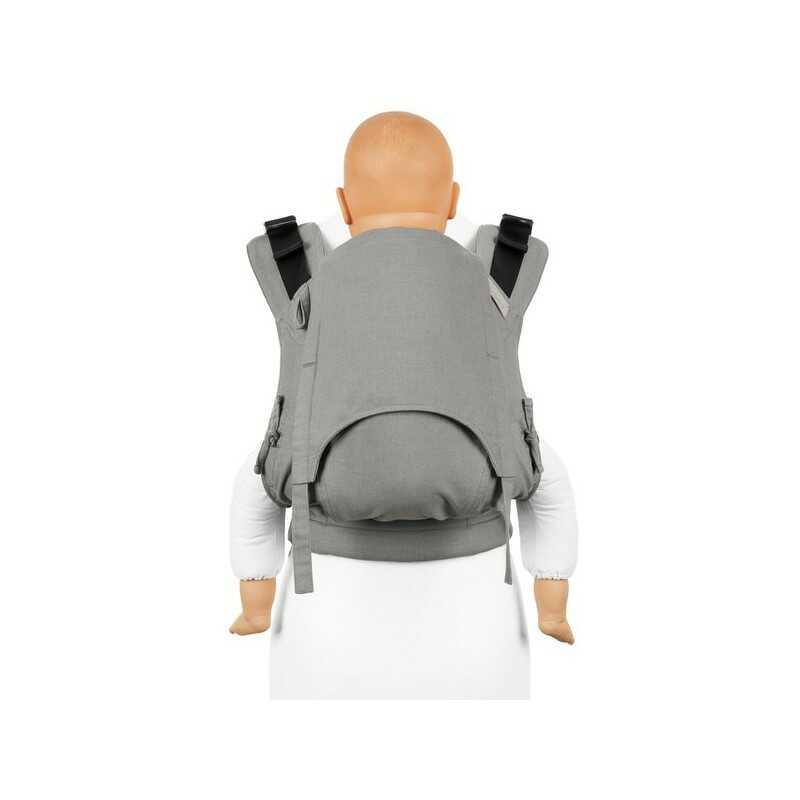 Mochila Portabebé FUSION 2.0 Chevron Light Gray FIDELLA