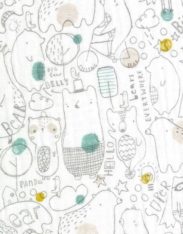 Muselina de bambú JANÉ T54 Busybears