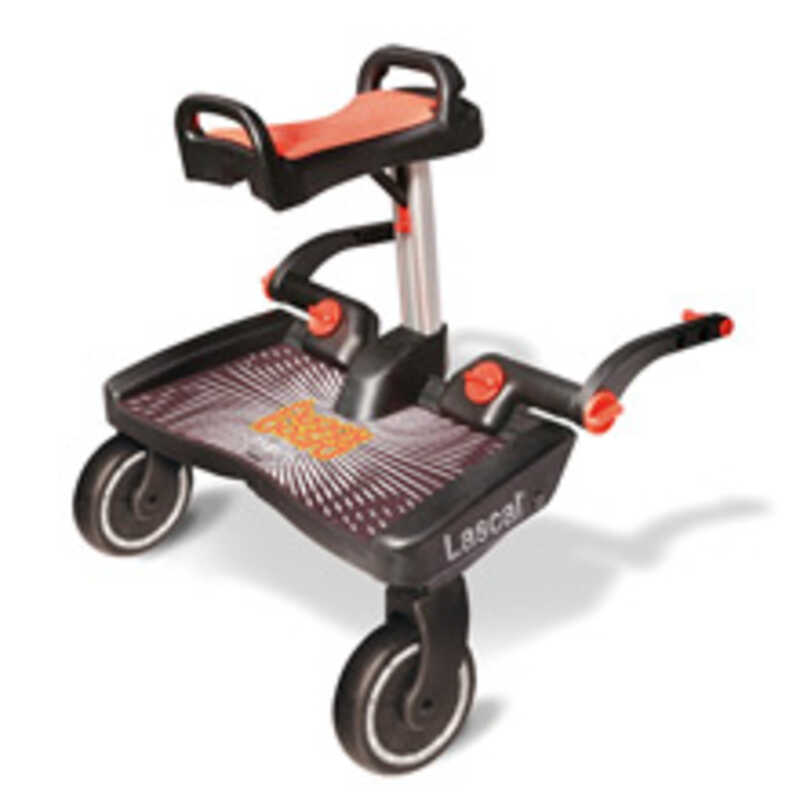 Patinete BUGGY BOARD MAXI Negro + Asiento Rojo LASCAL