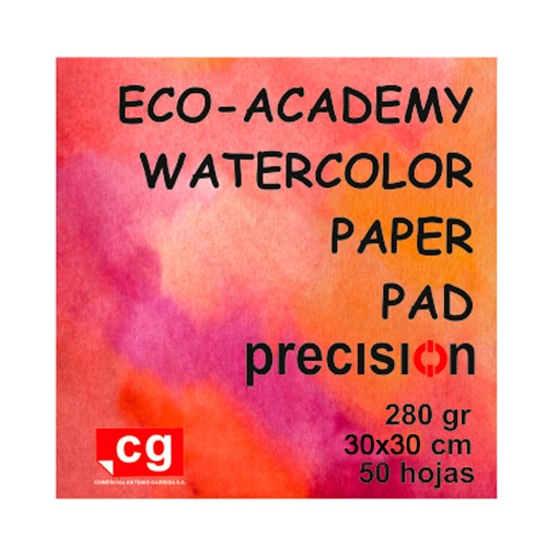 BLOC 50H ACUARELA 280GR 30X30CM GR/MEDI