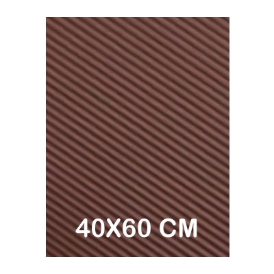 GOMA EVA MARRON ONDULADA 60X40CM 2MM