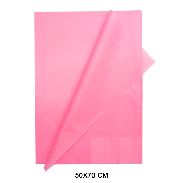 PAQUETE 26 HOJAS SEDA ROSA 50X70CM