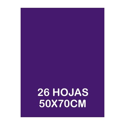 PAQUETE 26 HOJAS SEDA LILA FUERTE 50X70