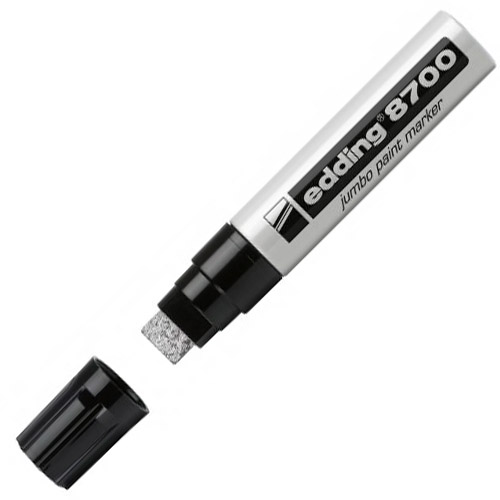ROTULADOR PERMANENTE EDDING 8700 PLATA